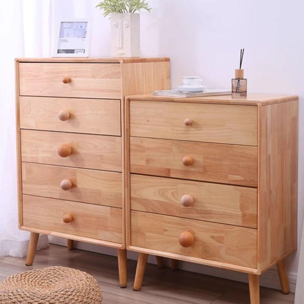 Nordic Wooden Door Handles Round Wood Hook Hanger DIY Wardrobe Knob  Home Decoration