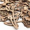 20pcs Wood Shapes Slices for DIY Wedding Birthday Party Favors Centerpieces Wooden Flowers for Crafts Unfinished Wood Cutouts