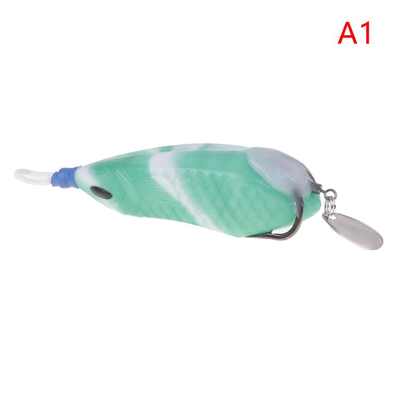1 Pc Artificial Baits Fishing Bait Topwater Ray Frog Wear-resistant Frog Soft Baits Lure Durable