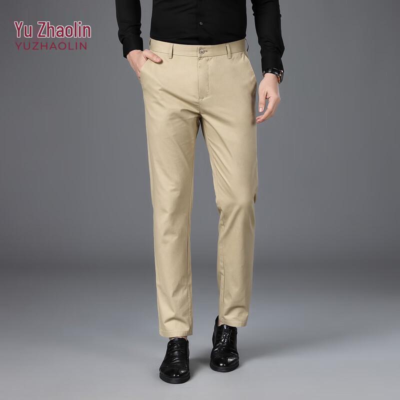 YUZHAOLIN Men s Cool-feel Straight-leg Casual Pants 29