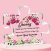 Gifts for Mom Unique Mothers Day Engraved Acrylic Puzzle-Shape Plaque Desk Decoration Gift for Mom Birthday Christmas