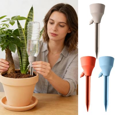 Plant Watering Stakes 3 Pieces Automatic Irrigation Dripper Automatic Plant Waterers With Control Valve For Indoor Outdoor Home