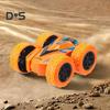 4-teiliges doppelseitiges Flip-Stunt-Auto-Spielzeug mit vier TPR-Rädern und Trägheitsantrieb, LKW-Spielzeug für drinnen und draußen, Geländewagen-Spielzeug, Geschenke für Kleinkinder, Jungen und Mädchen