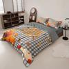 3Pcs Thanksgiving Autumn Harvest Pumpkin Print Coreles Bedding Set Multi Size Bedrooms Dormitory Soft Machine Washable