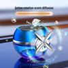 Apple-Shaped Solar Rotating Car Aromatherapy Ornament with Long-Lasting Fragrance
