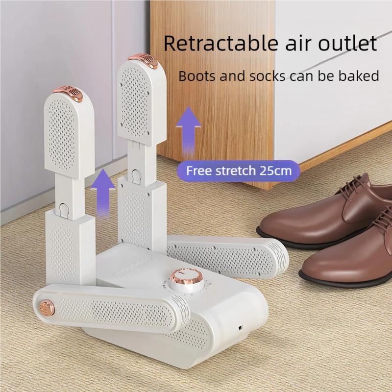 Shoe Dryer Intelligent Timer Adjustable Dryer Quick Drying Deodorizing Sterilizing Shoe Dryer Household Shoe Warmer Heater