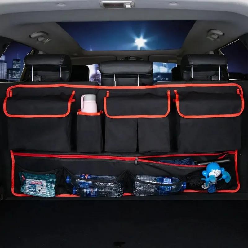 Multi-Pocket Car Back Seat Hanging Organizer Storage Bag with 9 Pockets Waterproof Oxford Cloth Auto Back Seat Bag Universal