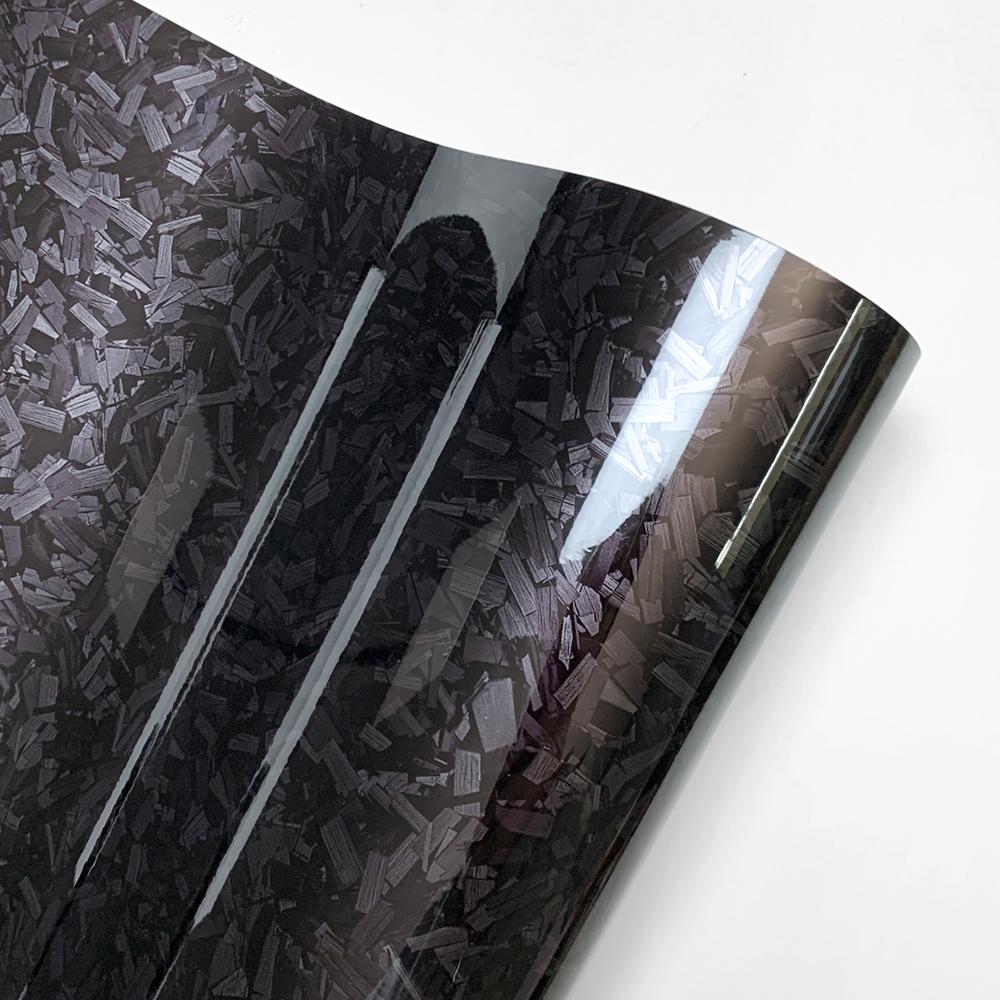 50cm*300cm Car Glossy Black Silver Red Forged Vinyl Sticker Waterproof Self Adhesive Sticker for Auto Color Changing Accessories