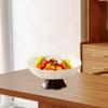 Fruit Bowl Footed Tray Drain Household Kitchen Counter Table Centerpiece Decor for Candies