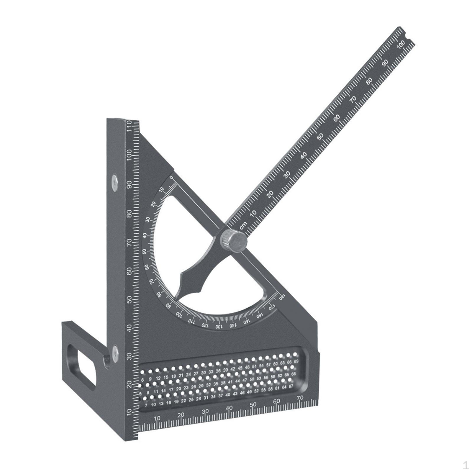 

3D Угломер, Плотницкий угольник из алюминиевого сплава серый