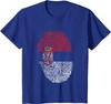 Serbian Flag Fingerprint Patriotics Serbia TShirt 100 Cotton ONeck Short Sleeve Summer Casual Mens Tshirt Size S3XL