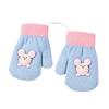 Children's Cartoon Knitted Lanyard Gloves (3 Pairs)