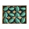 12Pcs/Set 6CM Velvet Christmas Ball Ornament Shatterproof Plastic Reusable Holiday Xmas Tree Hanging Flocked Ball Decoration Pendant