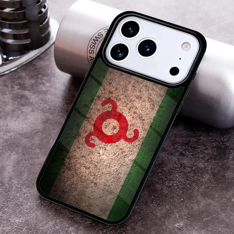 Ingushetia Flag soft Phone Case for iPhone 17 16 15 Pro Max Air 14 13 12 11 Plus Shockproof Cover