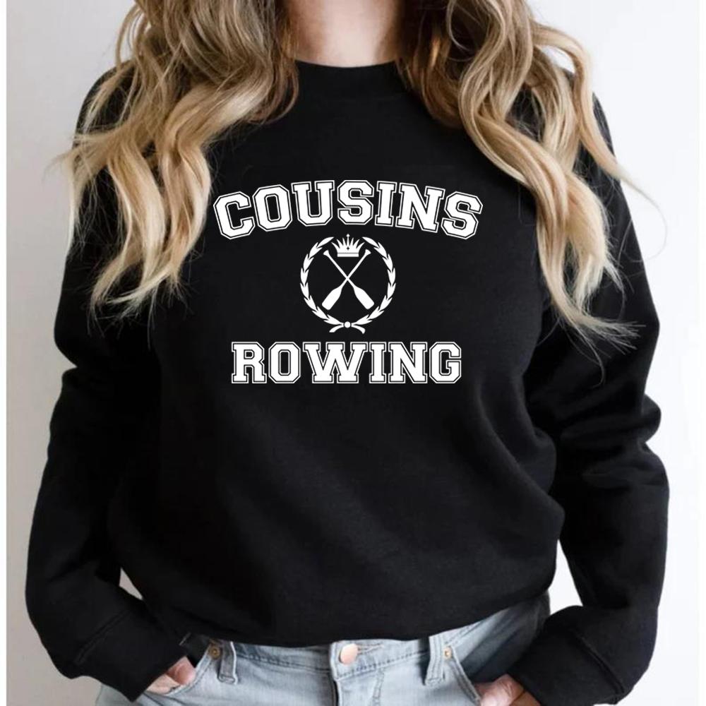 Свитшот Cousins Rowing Свитшоты Лето, когда я похорошела Толстовка Cousins Beach Пуловеры Команда Конрада Топ Одежда унисекс S чёрный