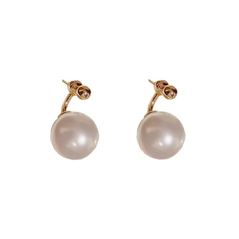 Fashion Minimalist Two Ways To Wear Pearl Geometric Earrings For Women