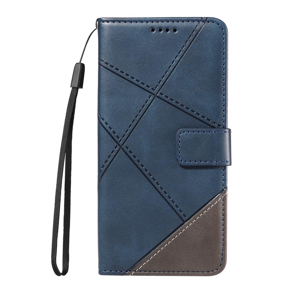 For Samsung Galaxy Xcover7 Case Shockproof Geometric Line Leather Phone Cover Card Holder