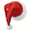 Christmas Santa Hat For Adults Xmas Holiday Hats Unisex Velvet Red Classic Fur Comfort New Year Festive Party Supplies
