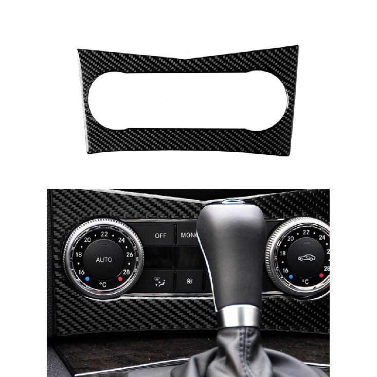 Car Accessories Interior Carbon Fiber Stickers For Mercedes-Benz C Class W204 2007-2013 Entral Console A/C Switch Panel