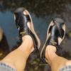 Fashion Men Sandals Outdoor Trekking Hiking Shoes Closed Toe Slippers Comfortable Beach Fisherman Summer Athletic 48 Sports
