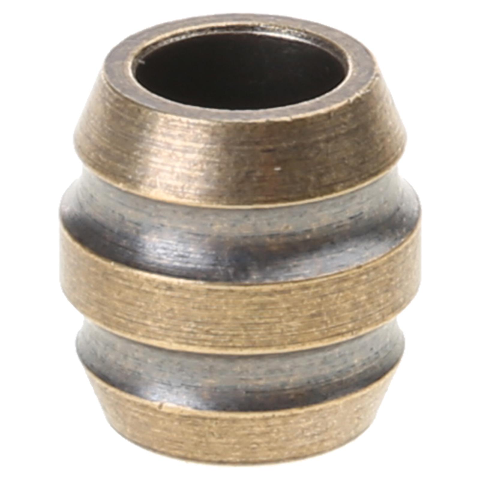 

Латунные бусины для темляка, ножи EDC, текстурированные бочонки, бусина для паракорда, браслет, брелоки, ручная работа, кулон, DIY, уличные аксессуары бронзовый