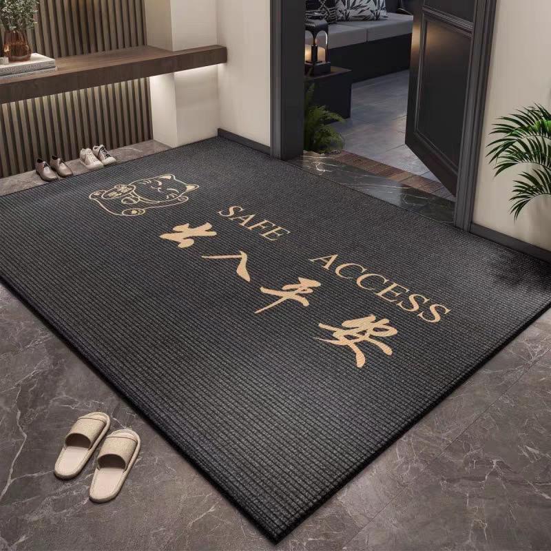 Luxury Crystal Velvet Non-Slip Entrance Mat - Dirt-Resistant Hallway and Doorway Rug