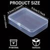 15pcs Clear Plastic Storage Containers With Lids - Perfect For Beads, Game Pcs, Business Cards & Craft Supplies Bead Storage Containers Storage