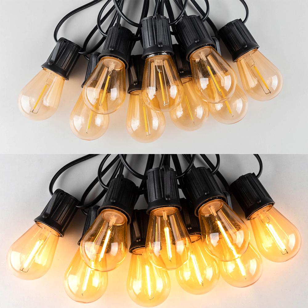 

Пластиковые гирлянды S14 для наружного освещения E27, небьющиеся ретро-уличные гирлянды, подключаемые водонепроницаемые светодиодные гирлянды для улицы 15M 15Bulbs&Eu plug