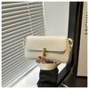 Personality Trend 2025 New Lock Fashion Retro Underarm One Shoulder Portable Underarm Women's Small Square Bag