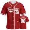 Baseballtrikot für Fans Einfaches Baseball-Shirt