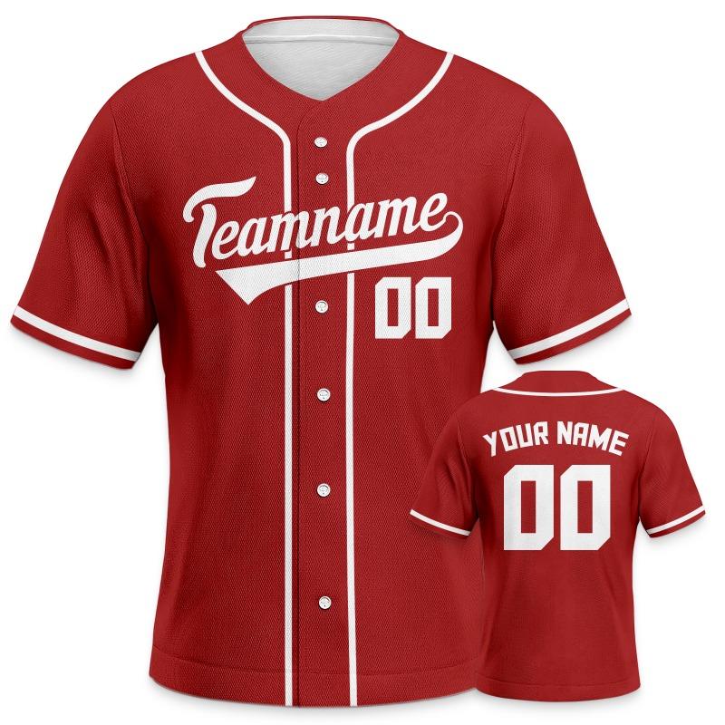 Baseballtrikot für Fans Einfaches Baseball-Shirt