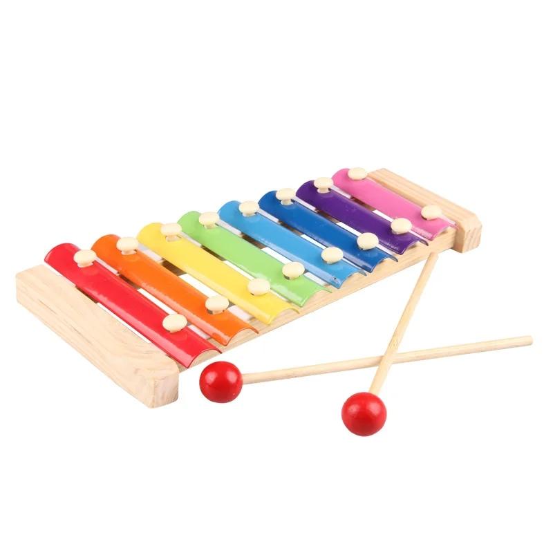 Musical Instruments Toys For Toddler Montessori Baby Wooden Percussion Instruments Xylophone Toy Preschool Educational Music Toy