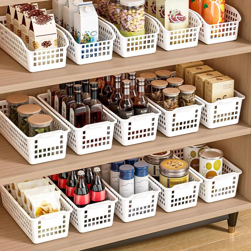 Large Capacity Plastic Storage Basket for Snacks, Toys, and Sundries
