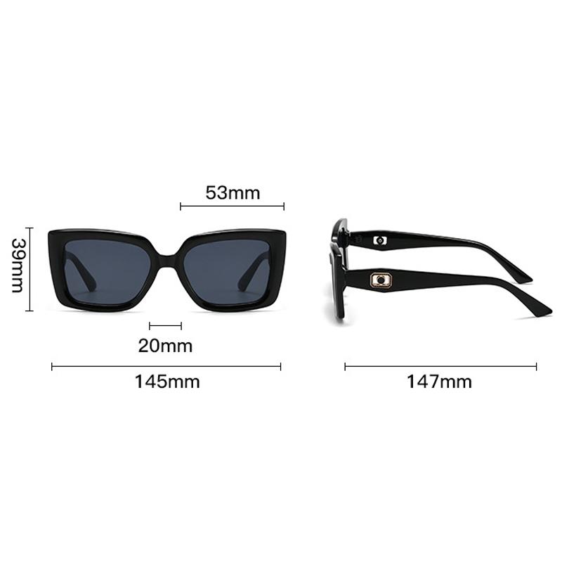 High-end Uv Protection Sunglasses Fashion Personality Sunglasses Large Frame Sun Visor UV400