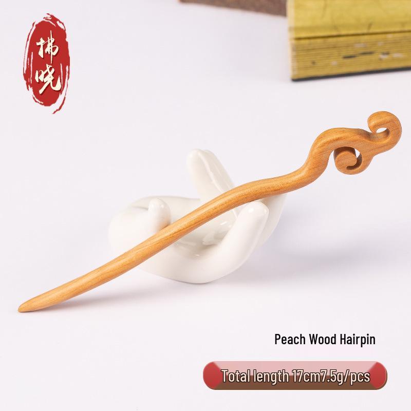 Fermacapelli Serpente Lin Spirit 2025: Nuovo Accessorio per Capelli Legno di Sandalo per Acconciature Raccolte in Stile Antico