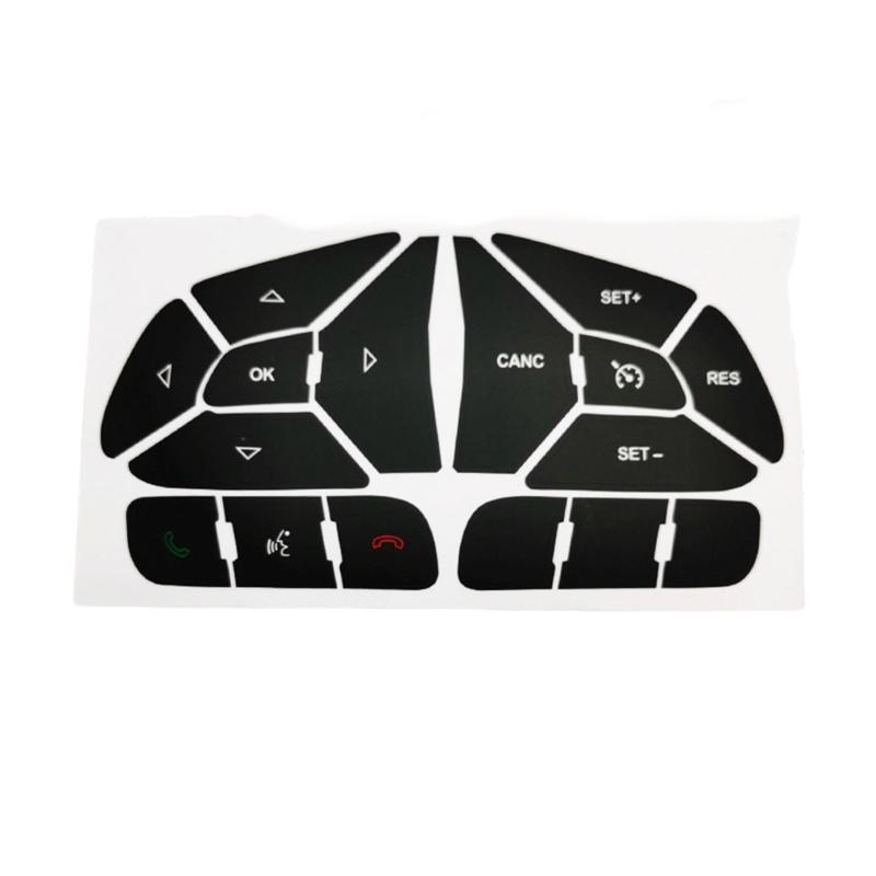 Antiscratch Premium PVC Protective Decals For Faded Automotive Control Buttons Easy Installation Scratch Proof Design