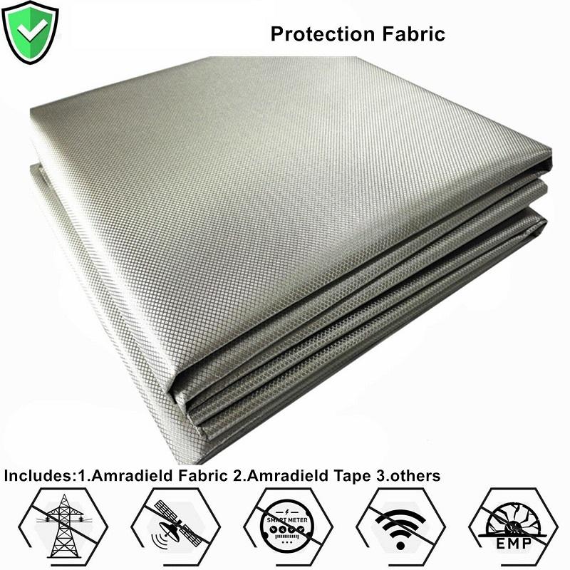 2-метровая ткань для защиты от радиации, проводящая ткань для блокировки электромагнитных полей RFID, ткань, устойчивая к излучению, экран от радиоволн 100x145cm