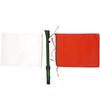 Red/White Signal Flag Set with Whistle & LED Light (5-Pack)