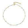 Women's Niche Design Gold Plated Copper Seed Bead Clavicle Necklace