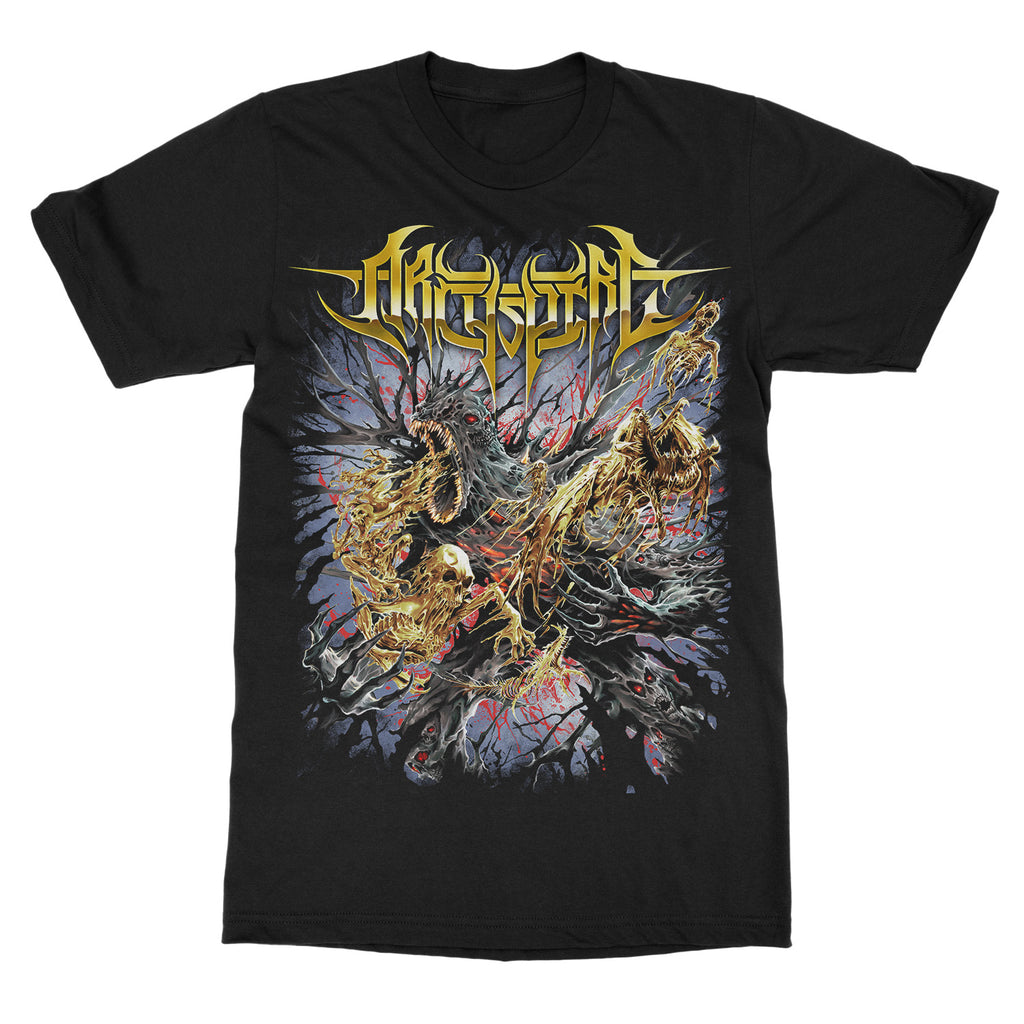 T-shirt Graphique en Coton Archspire Band Unisexe Manches Courtes d'Été Marque de Mode Tee Haut Décontracté de Luxe Vintage Rétro