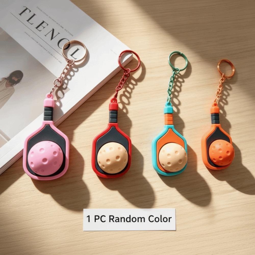 Cartoon Anti-stress Toy Pendant Finger Button Foods Clicker Key Chain  Decompression Gift