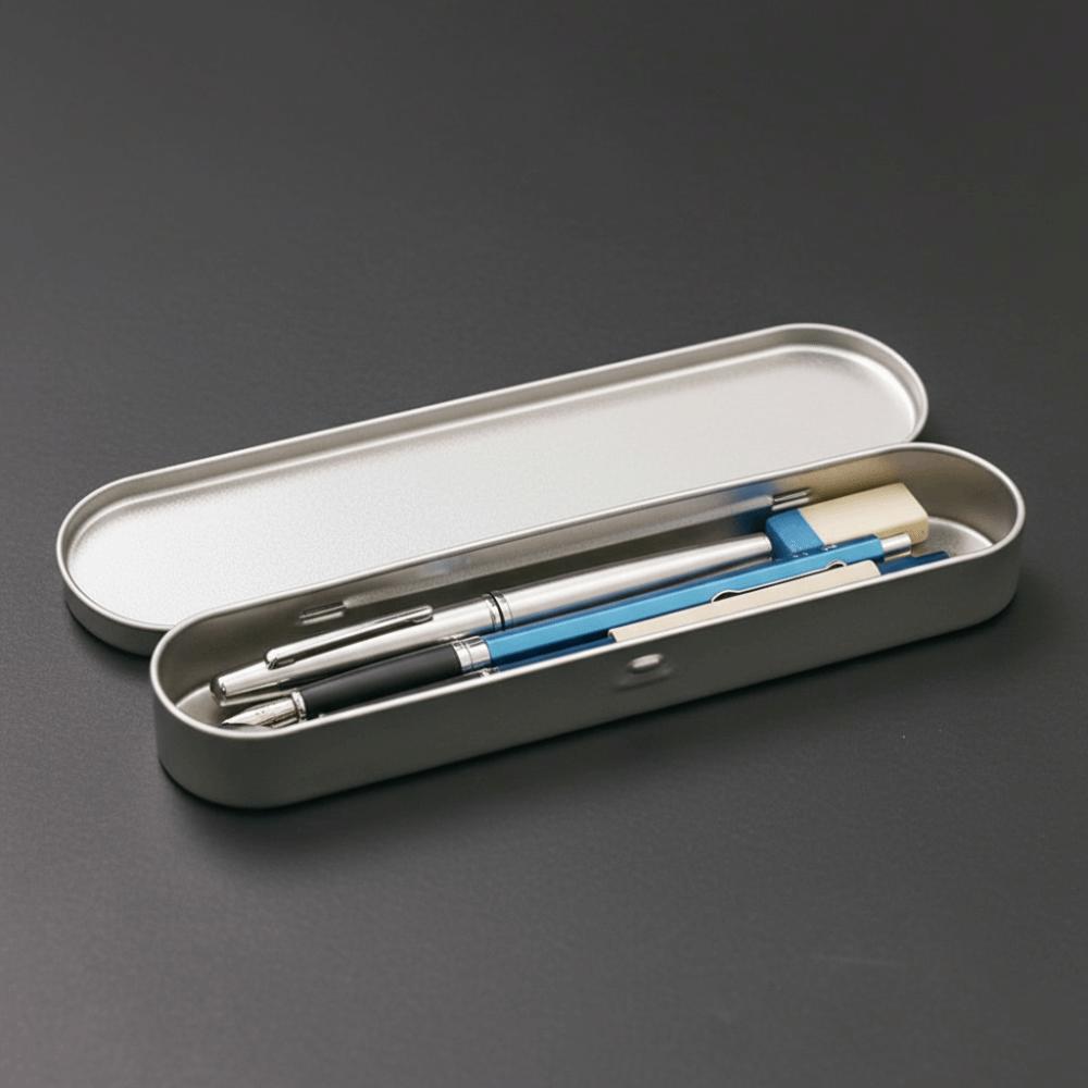 5pcs Silver Storage Box Lightweight Organizer Case Organizing Storage Container  School