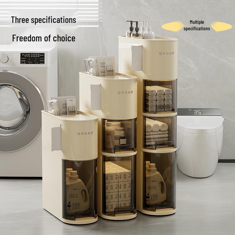 Schmaler Badezimmer-Schubladen-Aufbewahrungswagen