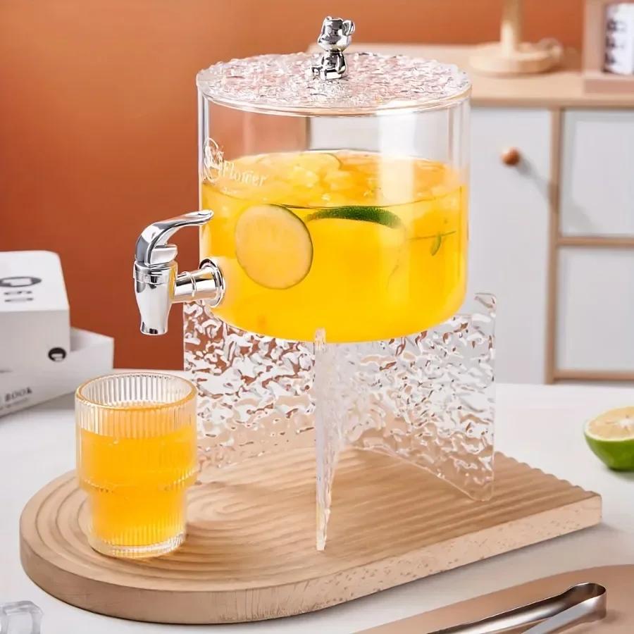 Water Kettle Large Capacity Refrigerator Glass water bottle Water with Faucet Heat-resistant Cold Resistant Kitchen Utensils