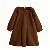 Japanese Mori-kei Bowknot Loose Autumn Dress – Versatile, Comfortable, Simple Skirt for Girls