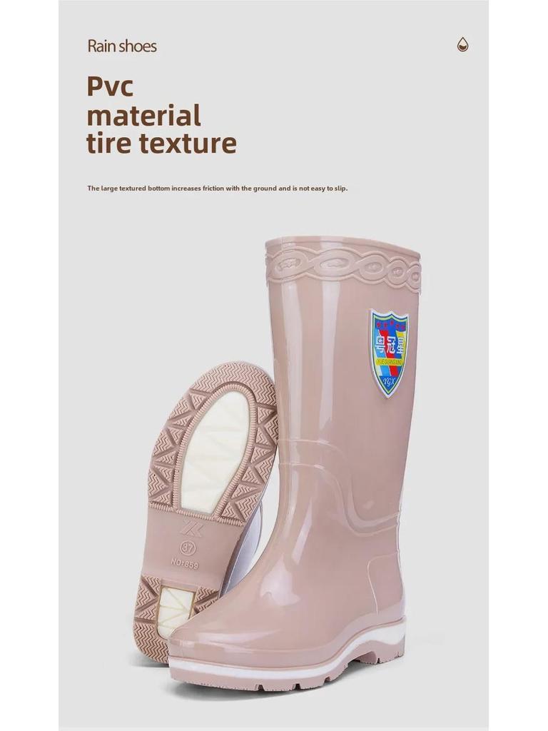 Damen Verdickte Rutschfeste Wasserdichte Regenstiefel zum Wattwandern