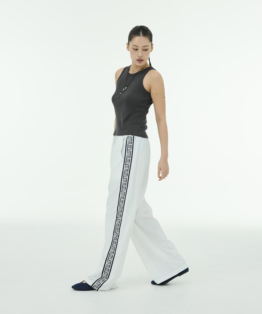 MUTTLETT Side-Line Taping Pants - Ivory