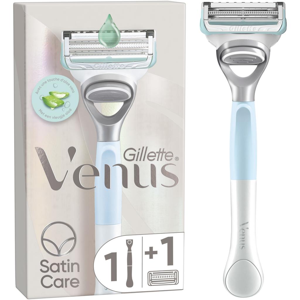 Gillette Venus Intimate Hair Razor for Pubic Area and Sensitive Skin, 1 Handle + 1 Refill Blade, Gentle Shave for Bikini Line, Smooth Results