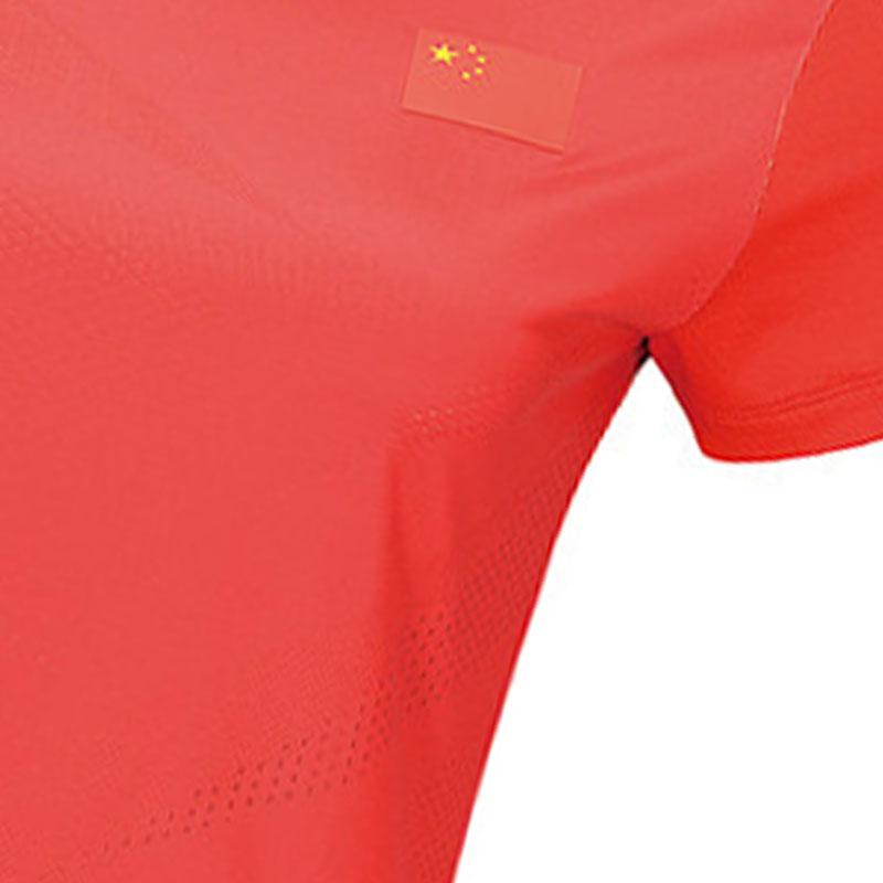 Li-Ning Training Competition Quick-Dry Comfortable Breathable Cool Short Sleeve T-Shirt Women Tops Cinnabar-Red Standard-White AAYU134-3
