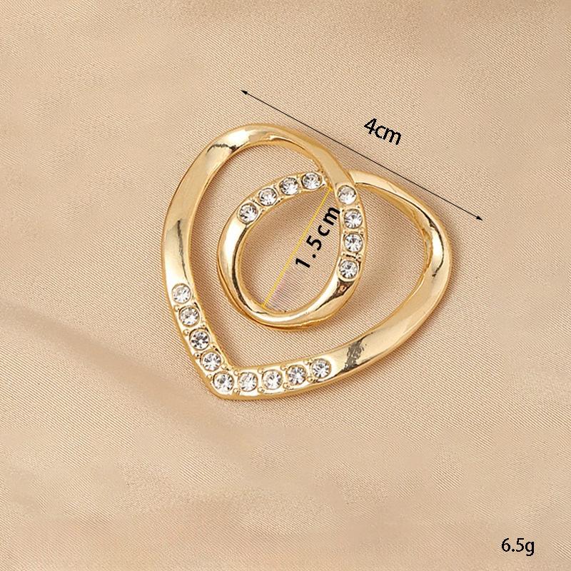 

Кольцо для шарфа, зажимы для галстуков и футболок, угловая завязанная пуговица для женщин, модная металлическая круглая пряжка для рубашки